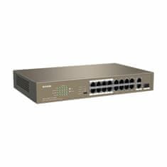 Tenda stikalo 100M 18-port 16x PoE 1xSFP 2xGiga rack / namizni TEF1118P-16-150W