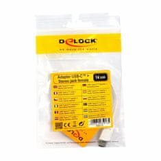 Delock adapter AVDIO USB TipC -Jack 3,5Ž stereo 14cm bel 65913