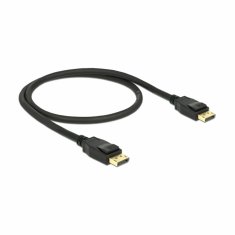 Delock kabel DisplayPort 0,5m 4K60Hz črn 85506