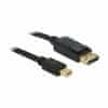 Delock kabel miniDisplayPort-DisplayPort 5m 4K 60Hz črn 83479