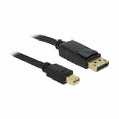 Delock kabel miniDisplayPort-DisplayPort 5m 4K 60Hz črn 83479