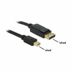 Delock kabel miniDisplayPort-DisplayPort 5m 4K 60Hz črn 83479