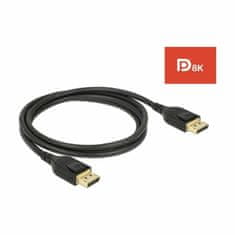 Delock kabel DisplayPort 1m 8K 60Hz črn 85658