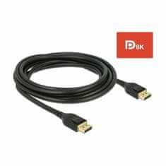 Delock kabel DisplayPort 3m 8K 60Hz črn 85661