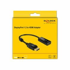 Delock adapter DisplayPort-HDMI pasivni 4K 30Hz 20cm 62609