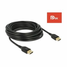 Delock kabel DisplayPort 5m 8K 60Hz črn 85663