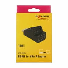 Delock adapter HDMI M - VGA Ž + Avdio 3,5mm Ž aktivni 65895