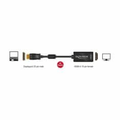 Delock adapter DisplayPort-HDMI pasivni 4K 30Hz 20cm 62609