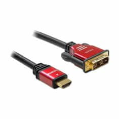 Delock kabel HDMI-DVI-D 2m HighSpeed rdeč 84342