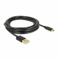 Delock kabel USB 2.0 A-C 3m črn 85209
