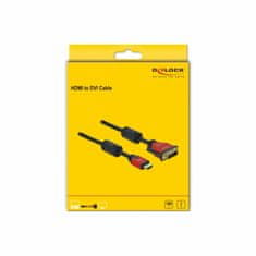 Delock kabel HDMI-DVI-D 2m HighSpeed rdeč 84342