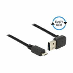 Delock kabel USB A kotni-B mikro EASY 0,5m obojestranski 85203