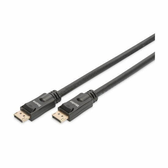 Digitus kabel DisplayPort z ojačevalcem 20m 4K 60Hz črn AK-340105-200-S