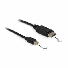 Delock kabel miniDisplayPort-DisplayPort 2m 4K 60Hz črn 82438