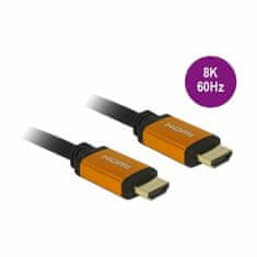 Delock kabel HDMI 8K 60Hz eARC 1m črn/ oranžen 85727