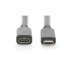 Digitus podaljšek USB 3.1 C-C 0,7m črn