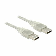 Delock kabel USB A-A 3m dvojno oklopljen transparent 83890