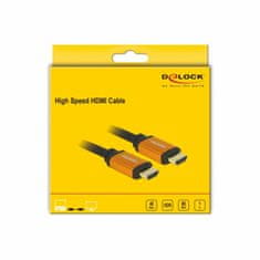 Delock kabel HDMI 8K 60Hz eARC 1m črn/ oranžen 85727