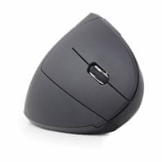 Gembird miška vertikalna brezžična USB črna MUSW-ERGO-01