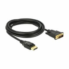 Delock kabel DisplayPort-DVI 3m 4K 30Hz pasivni 85314