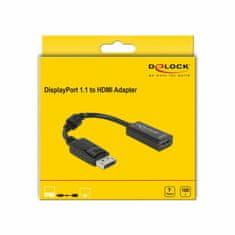 Delock adapter DisplayPort-HDMI s feritom 12cm 61849