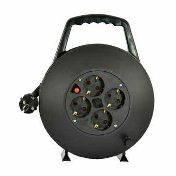Bachmann podaljšek kolut PVC 4x220V 10m črn IP20 393.002