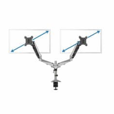 Digitus namizni nosilec za 2x monitor srebrno/črn DA-90353