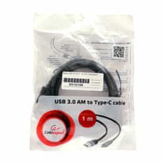 CABLEXPERT kabel USB 3.0 A-C 1m črn CCP-USB3-AMCM-1M