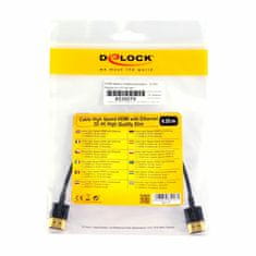 Delock kabel HDMI 3D 4K slim 0,25m 85117