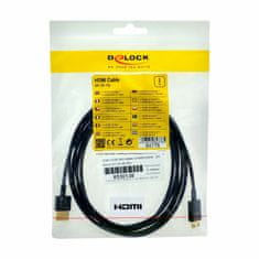 Delock kabel HDMI/mini 3D 4K slim 2m čr 84778