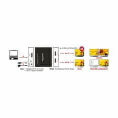 Delock množilnik DisplayPort 2x1 4K MST 87691