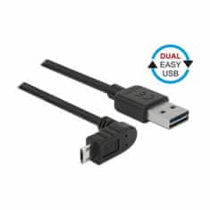 Delock kabel USB A-B mikro kotni EASY 3m obojestranski 83857
