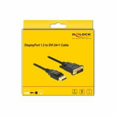 Delock kabel DisplayPort-DVI 1m 4K 85312