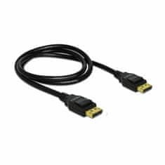 Delock kabel DisplayPort 1m 4K 60Hz 20-pin povezan črn 82423