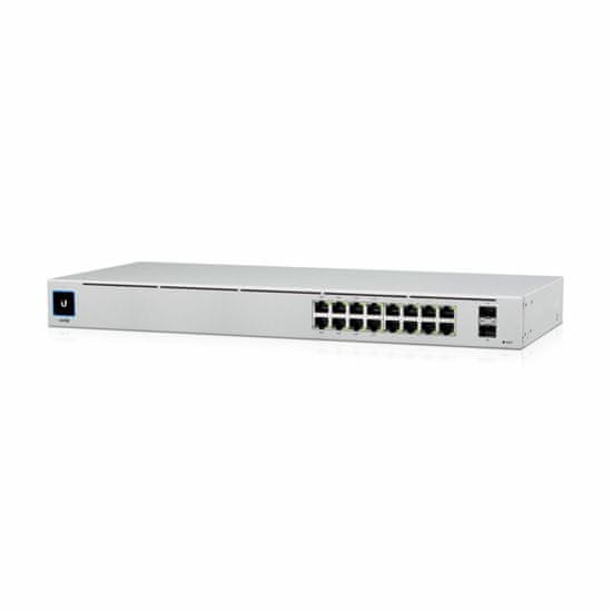 Ubiquiti stikalo 1G 16-port rack 2xSFP 8x PoE Unifi Gen2 USW-16-POE