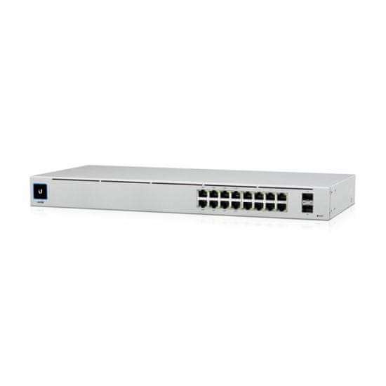 Ubiquiti stikalo Giga 16-port rack 2xSFP 8x PoE Unifi Gen2 USW-16-POE