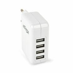 Energenie polnilec USB 4xTipA bel EG-U4AC-02