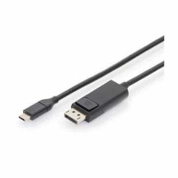 Digitus kabel USB TipC-DisplayPort 1,8m črn