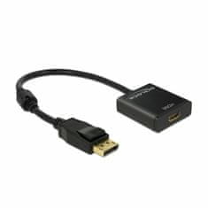 Delock adapter DisplayPort-HDMI aktivni 4K 30Hz 20cm 62607