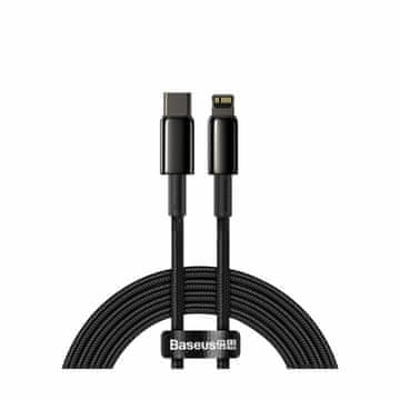 BASEUS kabel TipC/Lightning 2m 20W PD Tungsten pleten črn CATLWJ-A01
