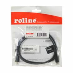 Roline kabel USB 3.2 2x2 C-C PD 5A 1m črn