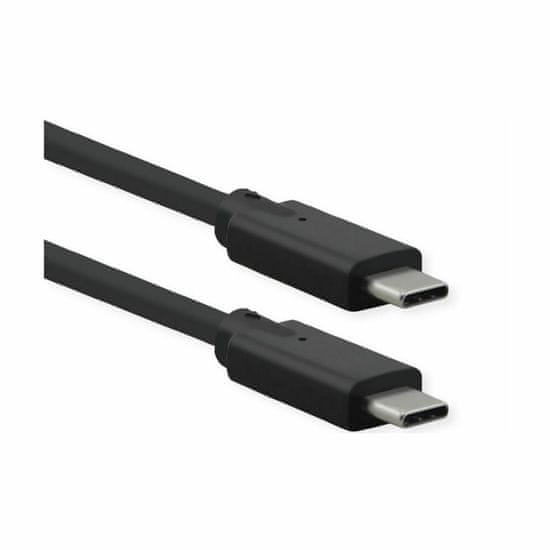 Roline kabel USB 3.2 2x2 C-C PD 5A 0,5m črn