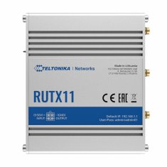 Teltonika usmerjevalnik WiFi AC1200 LTE6 2xSIM BT GPS DIN RUTX11000000