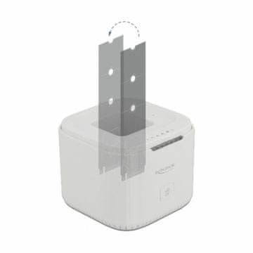 Delock čitalec in presnemovalec diskov USB 3.2 TipC za M.2 NVMe PCIe SSD 63331