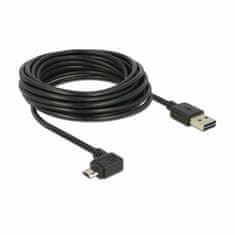 Delock kabel USB A-B mikro kotni EASY 5m obojestranski 85562