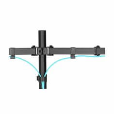 Digitus namizni nosilec za 2x monitor črn DA-90400