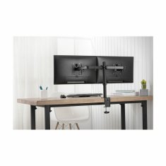 Digitus namizni nosilec za 2x monitor črn DA-90400