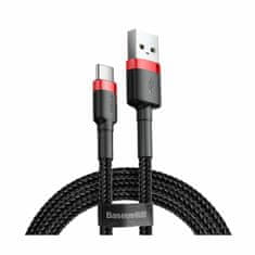 BASEUS kabel USB A-C 3m 2A Cafule rdeč+črn CATKLF-U91