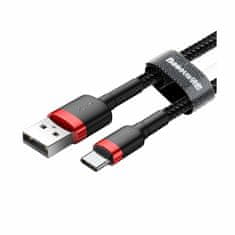 BASEUS kabel USB A-C 0,5m 3A Cafule rdeč/črn CATKLF-A91