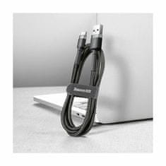 BASEUS kabel USB A-C 0,5m 3A Cafule siv/črn CATKLF-AG1